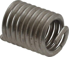 Recoil - 5/16-18 UNC, 5/8" OAL, Free Running Helical Insert - 9-1/4 Free Coils, Tanged, Stainless Steel, Bright Finish, 2D Insert Length - Caliber Tooling