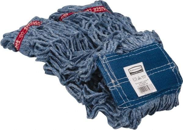 Rubbermaid - 5" Blue Head Band, X-Large Blended Fiber Loop End Mop Head - 4 Ply, Use for General Purpose - Caliber Tooling