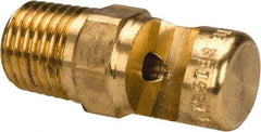 Bete Fog Nozzle - 1/4" Pipe, 145° Spray Angle, Brass, Extra Wide Fan Nozzle - Male Connection, 6.96 Gal per min at 100 psi, 5/32" Orifice Diam - Caliber Tooling