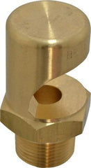 Bete Fog Nozzle - 3/4" Pipe, 145° Spray Angle, Brass, Extra Wide Fan Nozzle - Male Connection, 75.9 Gal per min at 100 psi, 1/2" Orifice Diam - Caliber Tooling