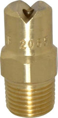 Bete Fog Nozzle - 1/8" Pipe, 65° Spray Angle, Brass, Standard Fan Nozzle - Male Connection, 3.16 Gal per min at 100 psi, 0.109" Orifice Diam - Caliber Tooling