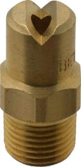 Bete Fog Nozzle - 1/8" Pipe, 65° Spray Angle, Brass, Standard Fan Nozzle - Male Connection, 4.74 Gal per min at 100 psi, 0.141" Orifice Diam - Caliber Tooling