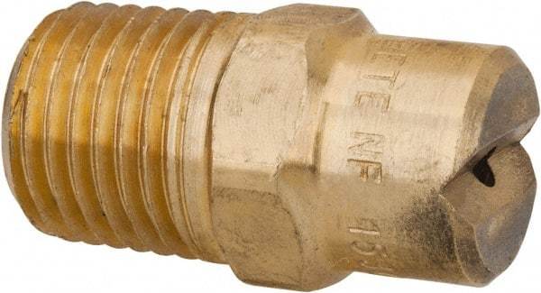 Bete Fog Nozzle - 1/4" Pipe, 30° Spray Angle, Brass, Standard Fan Nozzle - Male Connection, 2.37 Gal per min at 100 psi, 3/32" Orifice Diam - Caliber Tooling