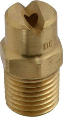 Bete Fog Nozzle - 1/4" Pipe, 65° Spray Angle, Brass, Standard Fan Nozzle - Male Connection, 6.32 Gal per min at 100 psi, 5/32" Orifice Diam - Caliber Tooling