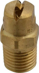 Bete Fog Nozzle - 1/4" Pipe, 90° Spray Angle, Brass, Standard Fan Nozzle - Male Connection, 7.91 Gal per min at 100 psi, 0.172" Orifice Diam - Caliber Tooling