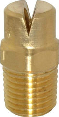 Bete Fog Nozzle - 1/4" Pipe, 120° Spray Angle, Brass, Standard Fan Nozzle - Male Connection, 11.1 Gal per min at 100 psi, 0.203" Orifice Diam - Caliber Tooling