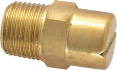 Bete Fog Nozzle - 3/8" Pipe, 65° Spray Angle, Brass, Standard Fan Nozzle - Male Connection, 1.58 Gal per min at 100 psi, 0.08" Orifice Diam - Caliber Tooling