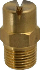 Bete Fog Nozzle - 3/8" Pipe, 90° Spray Angle, Brass, Standard Fan Nozzle - Male Connection, 6.32 Gal per min at 100 psi, 5/32" Orifice Diam - Caliber Tooling