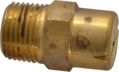 Bete Fog Nozzle - 3/8" Pipe, 120° Spray Angle, Brass, Standard Fan Nozzle - Male Connection, 6.32 Gal per min at 100 psi, 5/32" Orifice Diam - Caliber Tooling