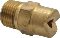 Bete Fog Nozzle - 3/8" Pipe, 30° Spray Angle, Brass, Standard Fan Nozzle - Male Connection, 11.1 Gal per min at 100 psi, 0.203" Orifice Diam - Caliber Tooling