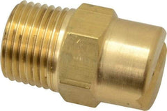 Bete Fog Nozzle - 1/2" Pipe, 30° Spray Angle, Brass, Standard Fan Nozzle - Male Connection, 9.49 Gal per min at 100 psi, 0.186" Orifice Diam - Caliber Tooling