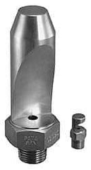 Bete Fog Nozzle - 3/8" Pipe, 50° Spray Angle, Grade 303 Stainless Steel, High Impact - Narrow Fan Nozzle - Male Connection, 15.8 Gal per min at 100 psi, 0.234" Orifice Diam - Caliber Tooling