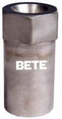 Bete Fog Nozzle - 1/2" Pipe, 60° Spray Angle, Grade 316 Stainless Steel, Full Cone Nozzle - Female Connection, N/R Gal per min at 100 psi, 1/4" Orifice Diam - Caliber Tooling