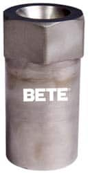 Bete Fog Nozzle - 3/8" Pipe, 60° Spray Angle, Grade 316 Stainless Steel, Full Cone Nozzle - Female Connection, N/R Gal per min at 100 psi, 1/8" Orifice Diam - Caliber Tooling