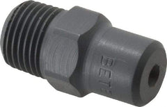 Bete Fog Nozzle - 1/8" Pipe, 60° Spray Angle, PVC, Full Cone Nozzle - Male Connection, 0.38 Gal per min at 100 psi, 0.043" Orifice Diam - Caliber Tooling