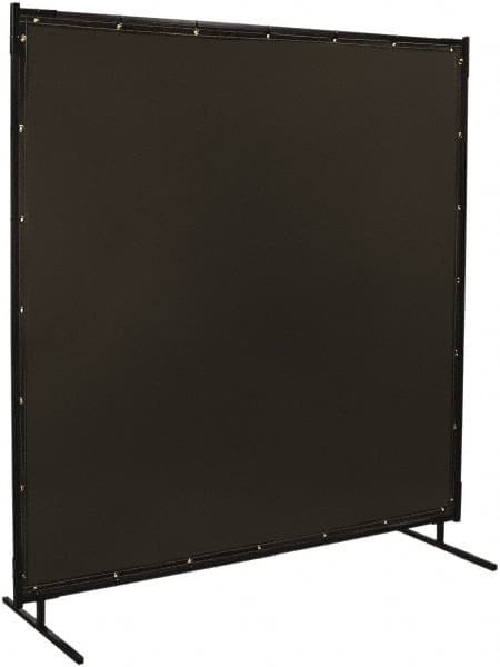 Steiner - 6 Ft. Wide x 6 Ft. High x 3/4 Inch Thick, 14 mil Thick Transparent Vinyl Portable Welding Screen Kit - Gray - Caliber Tooling