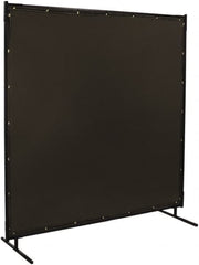 Steiner - 6 Ft. Wide x 6 Ft. High x 3/4 Inch Thick, 14 mil Thick Transparent Vinyl Portable Welding Screen Kit - Gray - Caliber Tooling