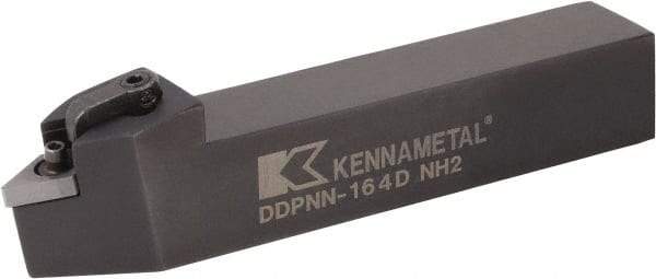 Kennametal - MDPN, Neutral Cut, 0° Lead Angle, 3/4" Shank Height x 3/4" Shank Width, Negative Rake Indexable Turning Toolholder - 4-1/2" OAL, DN..33. Insert Compatibility, Series Kenloc - Caliber Tooling