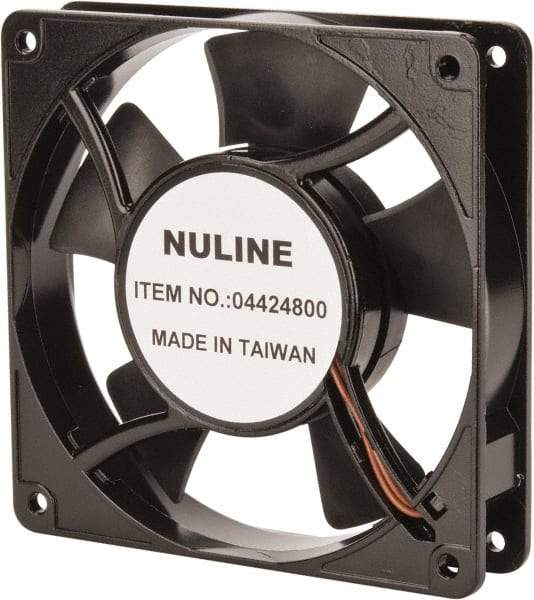 Value Collection - 115 Volts, AC, 81 CFM, Square Tube Axial Fan - 0.15 Amp Rating, 2,600 to 3,600 RPM, 4.7" High x 4.7" Wide x 1" Deep - Caliber Tooling