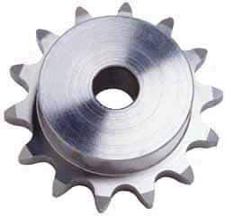 U.S. Tsubaki - 13 Teeth, 5/8" Chain Pitch, Chain Size 50, Plain Bore Sprocket - 5/8" Bore Diam, 2.612" Pitch Diam, 2.91" Outside Diam - Caliber Tooling