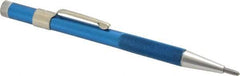 Made in USA - 5-1/2" OAL Nonretractable Pocket Scriber - Aluminum with Diamond Point - Caliber Tooling