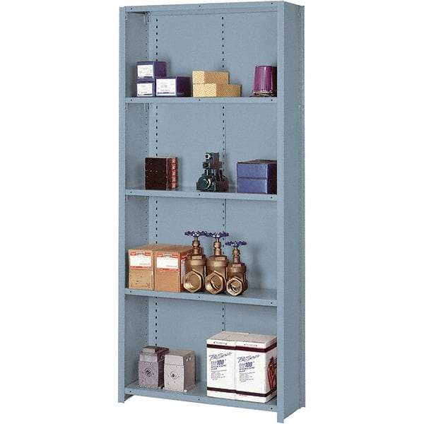 Lyon - 5 Shelf, 900 Lb. Capacity, Closed Shelving Starter Unit - 36 Inch Wide x 18 Inch Deep x 84 Inch High, Gray - Caliber Tooling