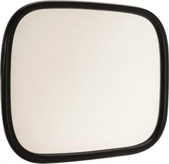 Value Collection - 7" Long to 5" Wide Automotive Universal OEM Replacement Mirror Head with L Bracket - Stainless Steel - Caliber Tooling