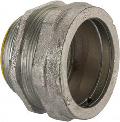 Cooper Crouse-Hinds - 2" Trade, Malleable Iron Compression Straight Rigid/Intermediate (IMC) Conduit Connector - Insulated - Caliber Tooling