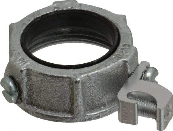 Cooper Crouse-Hinds - 1-1/4" Trade, Malleable Iron Threaded Rigid/Intermediate (IMC) Conduit Bushing - Partially Insulated - Caliber Tooling