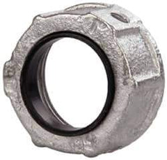 Cooper Crouse-Hinds - 1" Trade, Malleable Iron Threaded Rigid/Intermediate (IMC) Conduit Bushing - Partially Insulated - Caliber Tooling