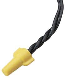 Ideal - 2, 18 to 3, 12 AWG, 600 Volt, Flame Retardant, Wing Twist on Wire Connector - Yellow, 221°F - Caliber Tooling