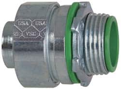 Cooper Crouse-Hinds - 1" Trade, Steel Threaded Straight Liquidtight Conduit Connector - Insulated - Caliber Tooling