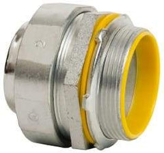 Cooper Crouse-Hinds - 2" Trade, Malleable Iron Threaded Straight Liquidtight Conduit Connector - Insulated - Caliber Tooling