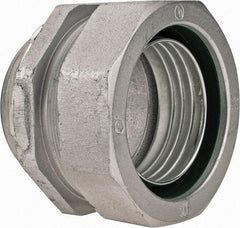 Cooper Crouse-Hinds - 3-1/2" Trade, Malleable Iron Threaded Straight Liquidtight Conduit Connector - Insulated - Caliber Tooling