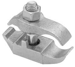 Cooper Crouse-Hinds - 1-1/4" Pipe, Malleable Iron, Electro Galvanized Conduit Clamp - 1 Mounting Hole - Caliber Tooling