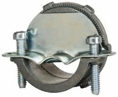 Cooper Crouse-Hinds - 1-1/2" Trade, Die Cast Zinc Squeeze Clamp Straight FMC Conduit Connector - Noninsulated - Caliber Tooling