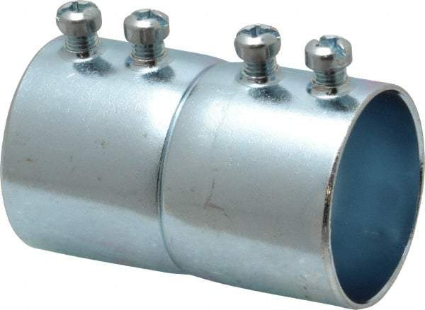 Cooper Crouse-Hinds - 1-1/4" Trade, Steel Set Screw EMT Conduit Coupling - Noninsulated - Caliber Tooling