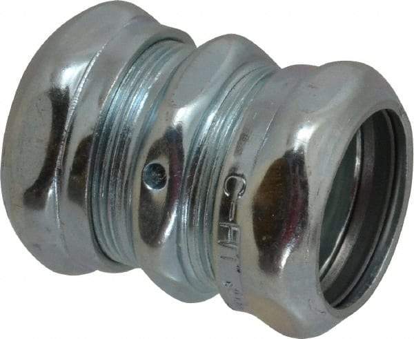 Cooper Crouse-Hinds - 1" Trade, Steel Compression EMT Conduit Coupling - Noninsulated - Caliber Tooling