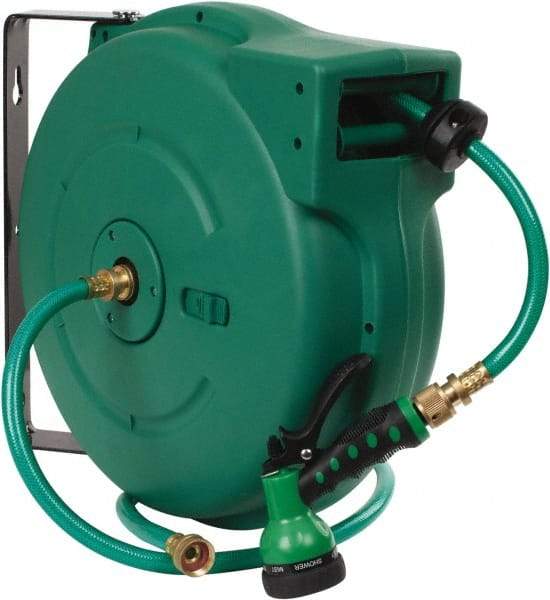 Value Collection - 65' Spring Retractable Hose Reel - 140 psi, Hose Included - Caliber Tooling