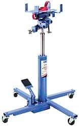 OTC - 1,000 Lb Capacity Pedestal Transmission Jack - 34-1/2 to 75" High, 41" Chassis Width x 41" Chassis Length - Caliber Tooling