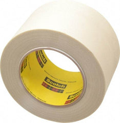 3M - 60 Yd Long x 3" Wide, Series 361, White Silicone Glass Cloth Tape - 7.5 mil Thick, 182 Lb/In Tensile Strength - Caliber Tooling