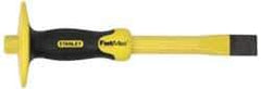 Stanley - 12" OAL x 1" Blade Width Cold Chisel - 1" Tip, 3/4" Stock, Patented Bi-Material Break Resistant Handle - Caliber Tooling