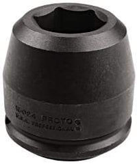 Proto - 1-1/2" Drive 38mm Standard Impact Socket - 6 Points, 3-1/4" OAL - Caliber Tooling