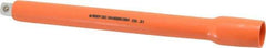 Facom - 1/2" Drive Insulated Socket Extension - 10-3/8" OAL, Single Color Insulation Finish - Caliber Tooling