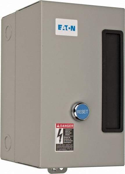 Eaton Cutler-Hammer - 208 Coil VAC, 9 Amp, Nonreversible Enclosed Enclosure NEMA Motor Starter - 1-1/2 hp at 1 Phase, 1 Enclosure Rating - Caliber Tooling