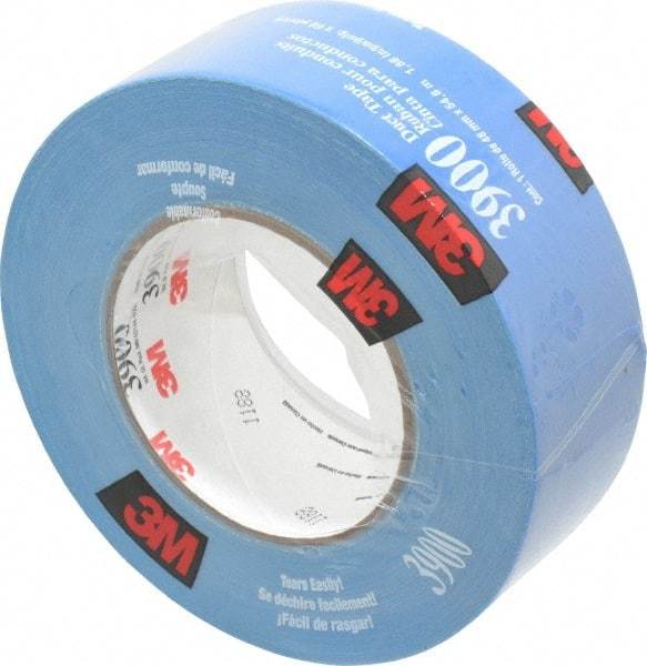 3M - 2" x 55m Blue Duct Tape - 8.1 mil, Rubber Adhesive, Polyethylene Film Backing, 32 Lb/ln Tensile Strength, 200°F Max, Series 3900 - Caliber Tooling