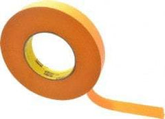 3M - 1" Wide x 60 Yd Long Orange Paper Masking Tape - Series 2525, 9.5 mil Thick, 49 In/Lb Tensile Strength - Caliber Tooling