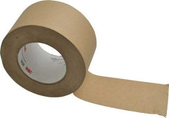 3M - 3" Wide x 60 Yd Long Tan Paper Masking Tape - Series 2515, 6.7 mil Thick, 36 In/Lb Tensile Strength - Caliber Tooling