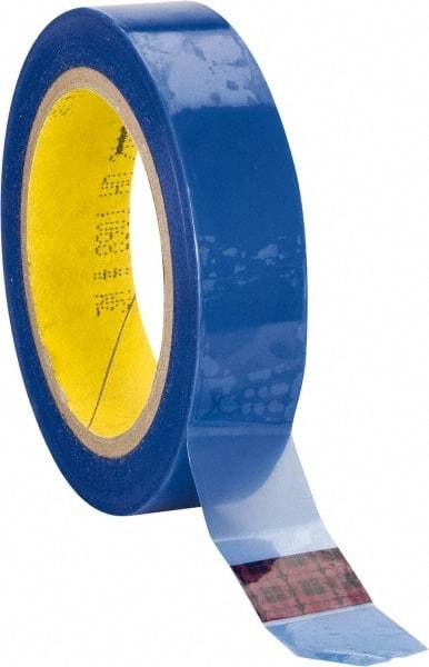 3M - 1" Wide x 72 Yd Long Blue Polyester Film Painter's Tape - Series 8901, 2.3 mil Thick, 26 In/Lb Tensile Strength - Caliber Tooling