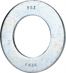 Value Collection - 2" Screw, Grade 8 Alloy Steel SAE Flat Washer - 2-1/8" ID x 3-3/4" OD, 0.196" Thick, Zinc-Plated Finish - Caliber Tooling